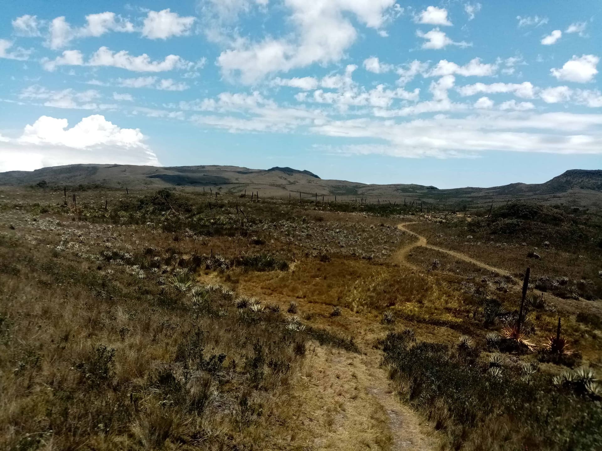 Vista del paramo de Cruz Verde